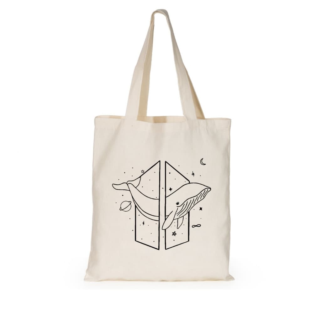 Ecobag BTS  | Bolsa Tote Bag 100% Algodão Cru Reforçada | Presente K-Pop ARMY Exclusivo