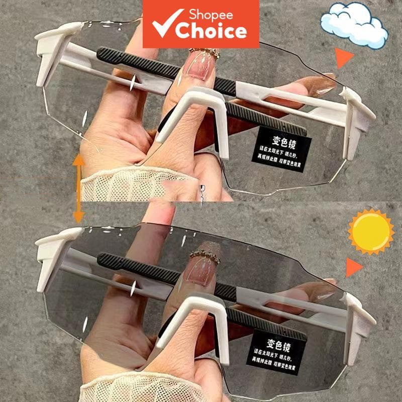 Óculos De Sol Fotocromáticos Para Ciclismo , À Prova De Vento , Resistente Areia , Proteção Uv , Dia E Noite , Uso Duplo