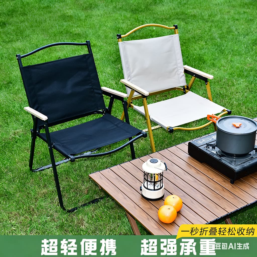 Cadeira ao ar livre de acampamento portátil Ultra-leve dobrável Crete cadeira acampamento piquenique equipamento de viag