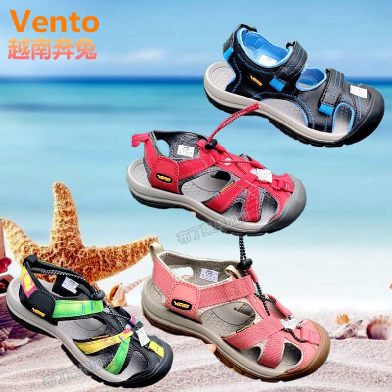 Verão de sola grossa vietnã Baotou sandálias femininas grandes crianças de cano baixo ao ar livre praia buraco sapatos p