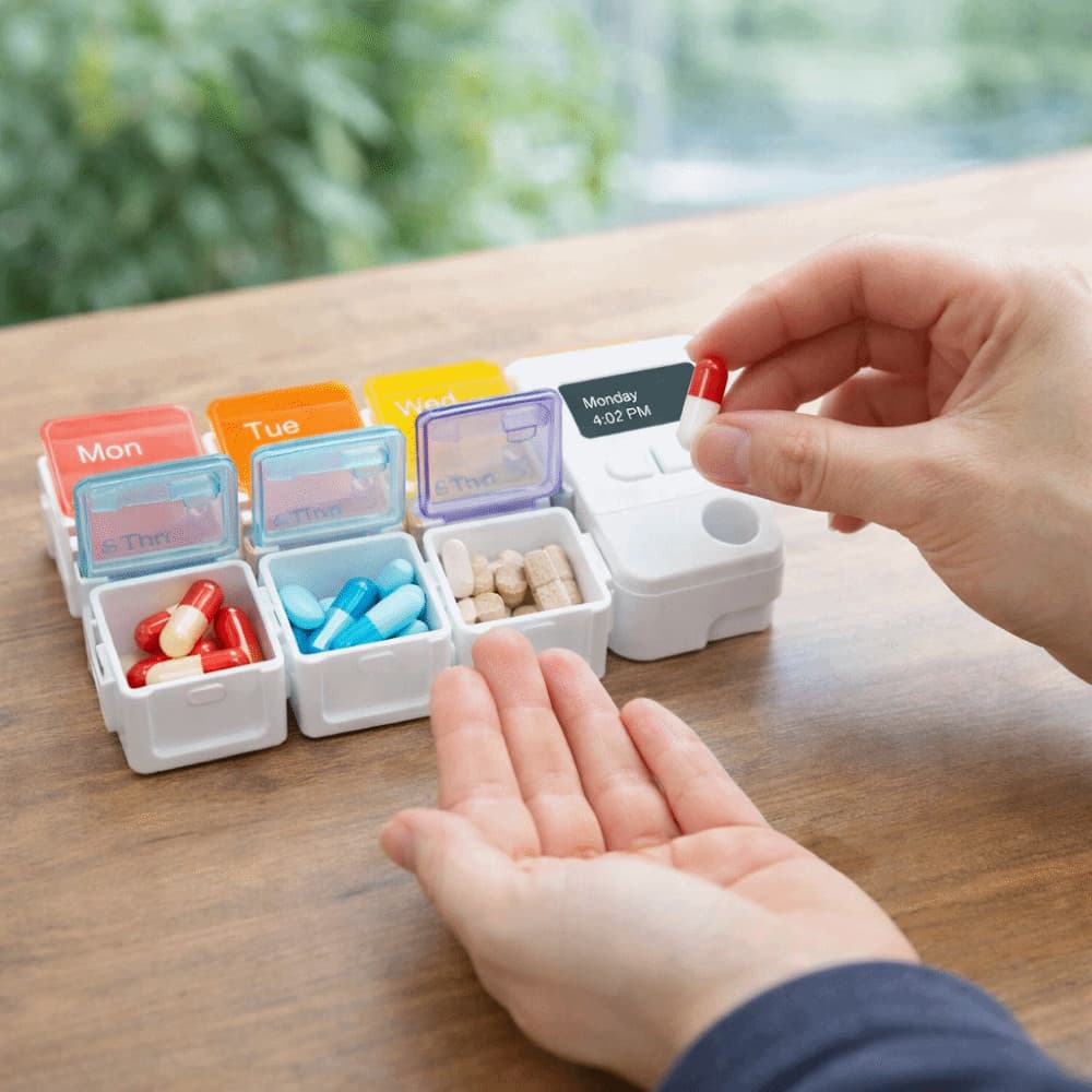 Organizador Semanal De Comprimidos INSTORE , Caixa Inteligente Colorida De Grande Capacidade De Viagem Com Lembrete De 7