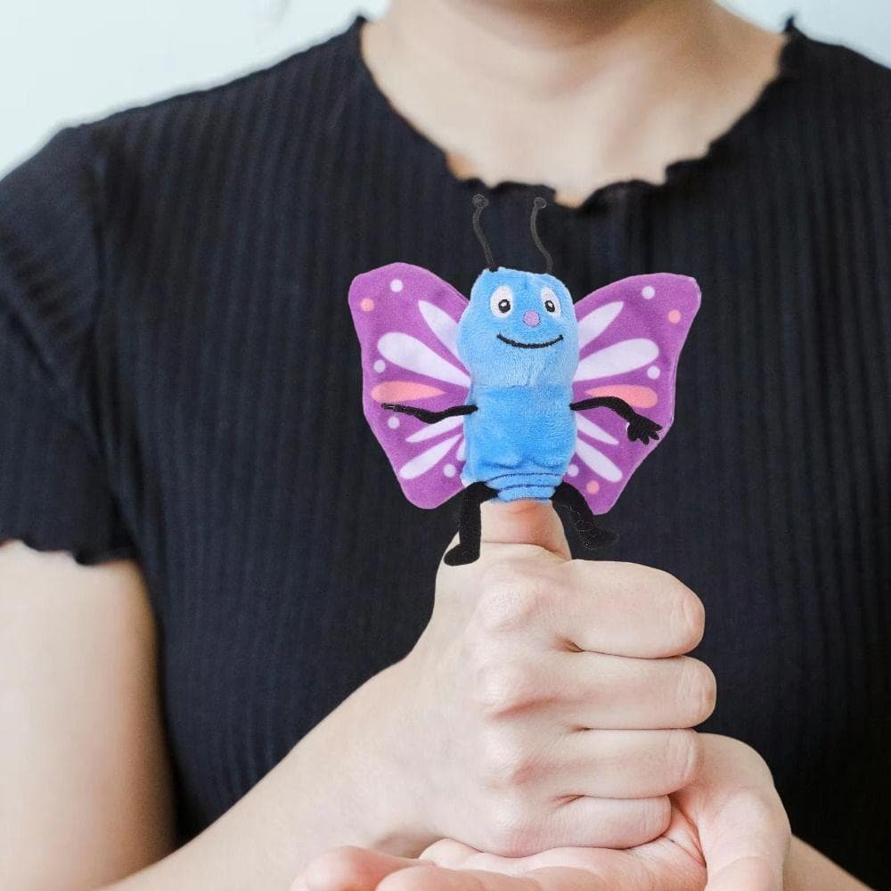 Fantoches Da Série De Insetos  , Educacionais De Dedo De Animais De Desenho Animado De Abelha Borboleta De 9 Cm