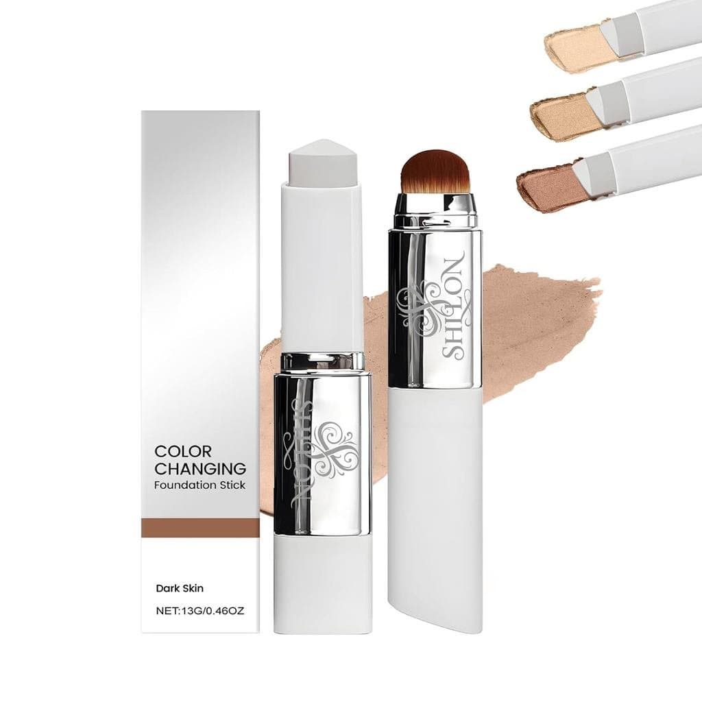 Bastão de Base que Muda de Cor – Bastão de base que muda de cor em estilo coreano contendo Volufiline – Cobertura média