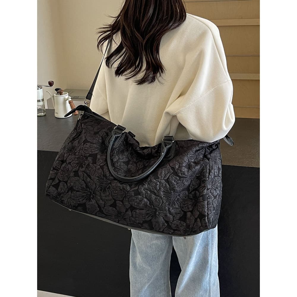 Bolsa de viagem de curta distância temperamento feminino All-match PU moda grande capacidade bolsa de viagem de negócios