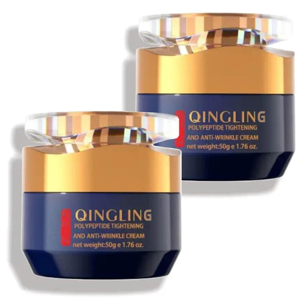 Creme Facial Qingling, Creme Antirrugas Qingling, Hidratante Antirrugas e Firmador com Polipeptídeos Quinglin, Loção 3 e