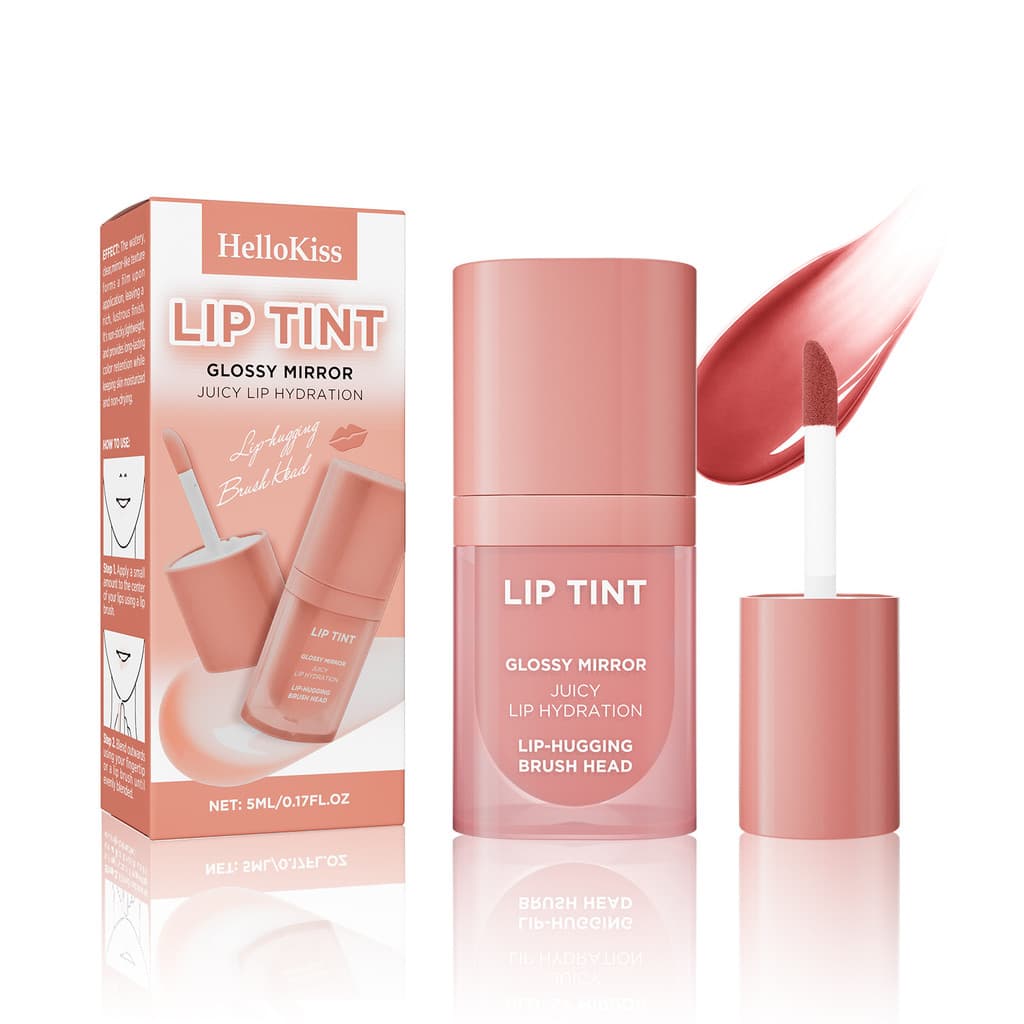 [Estoque pronto] HELLOKISS Lip Makeup Lip Glaze Aroma de frutas não tira maquiagem hidratante hidratante brilho labial b