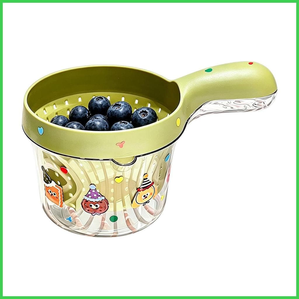 Tigela De Lavagem De Frutas , Dreno Rápido Com Alça , Recipiente Pequeno Para Enxágue Morango , Cereja , Tomate , dinntb