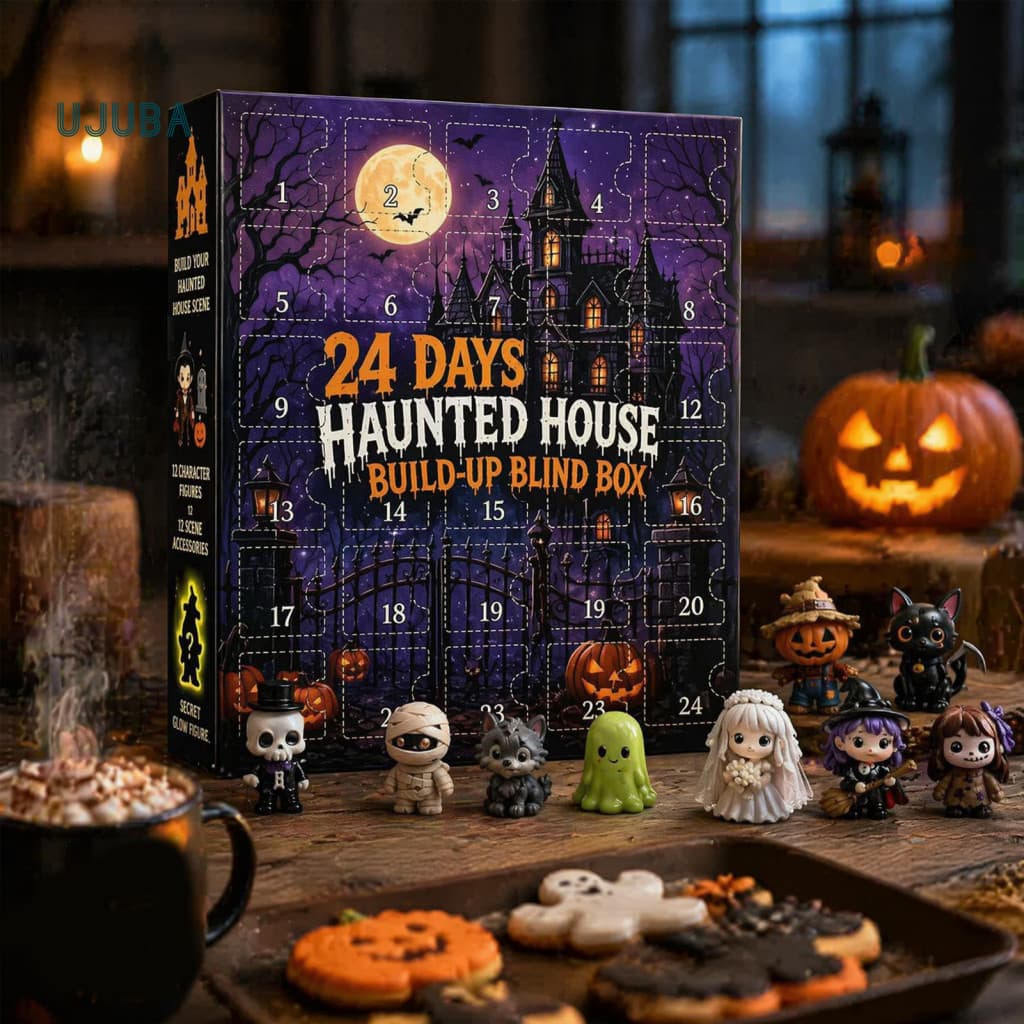 Ujb Presente De Halloween Para Crianças , 24 Peças De Decoração Em Acrílico Transparente Micro Paisagens