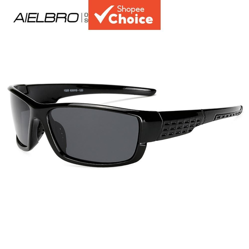 Óculos de Sol Masculino Polarizado UV400 - Design Quadrado Preto para Pesca e Direção - Óculos Goggle
