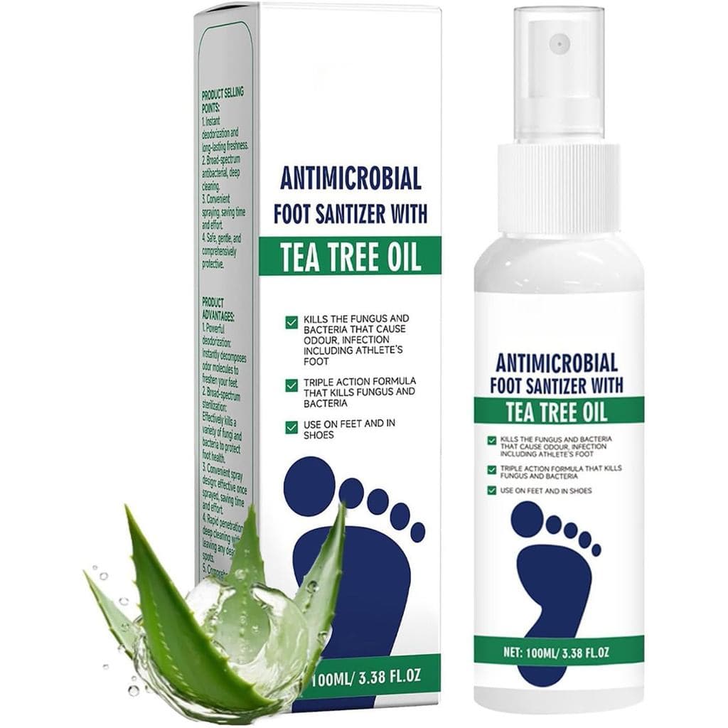 Spray Antifúngico para os Pés 100ml, Tratamento Rápido para Pé de Atleta, spray para pé de atleta, Spray Desinfetante pa