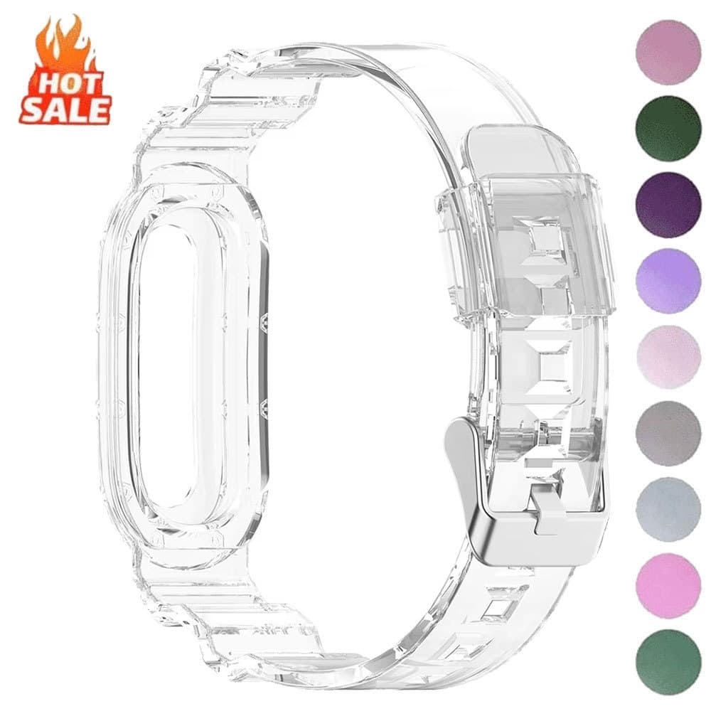 Pulseira Esportiva TPU E Capa Para Google Fitbit Air , Transparente Correa , À Prova De Choque Acessórios