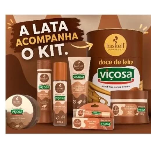 kit completo Doce de Leite Haskell 6 itens