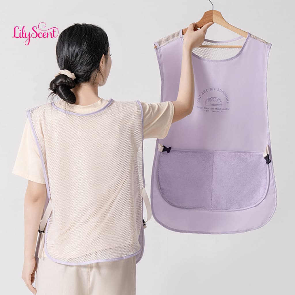 Painting Apron Waterproof with Pockets Stylish Kitchen for Cooking and Bbq Perfect for Summer Hosting Outdoor Activities