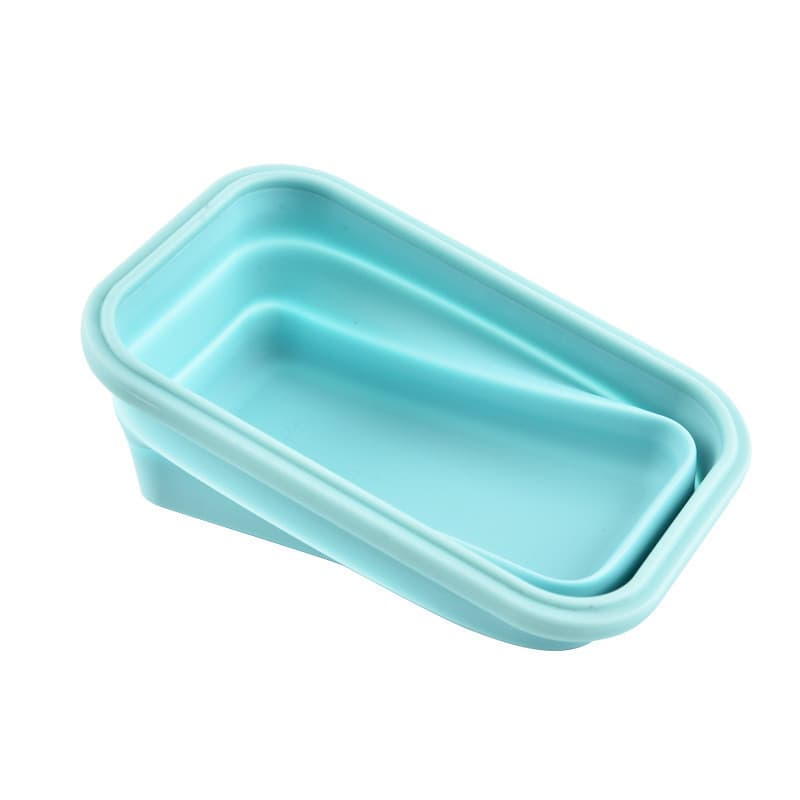 Lancheira/marmita portátil de silicone para uso externo, ideal para piqueniques, com compartimentos para guardar aliment