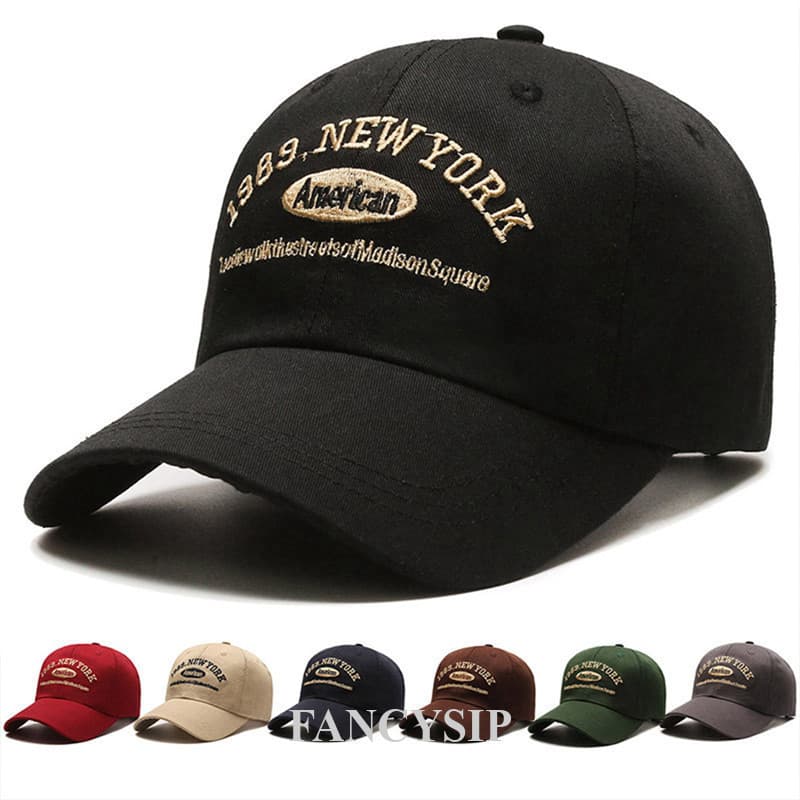 Boné de Beisebol Coreano New York 1989 Unissex Moda para Homens e Mulheres ao Ar Livre PSIH