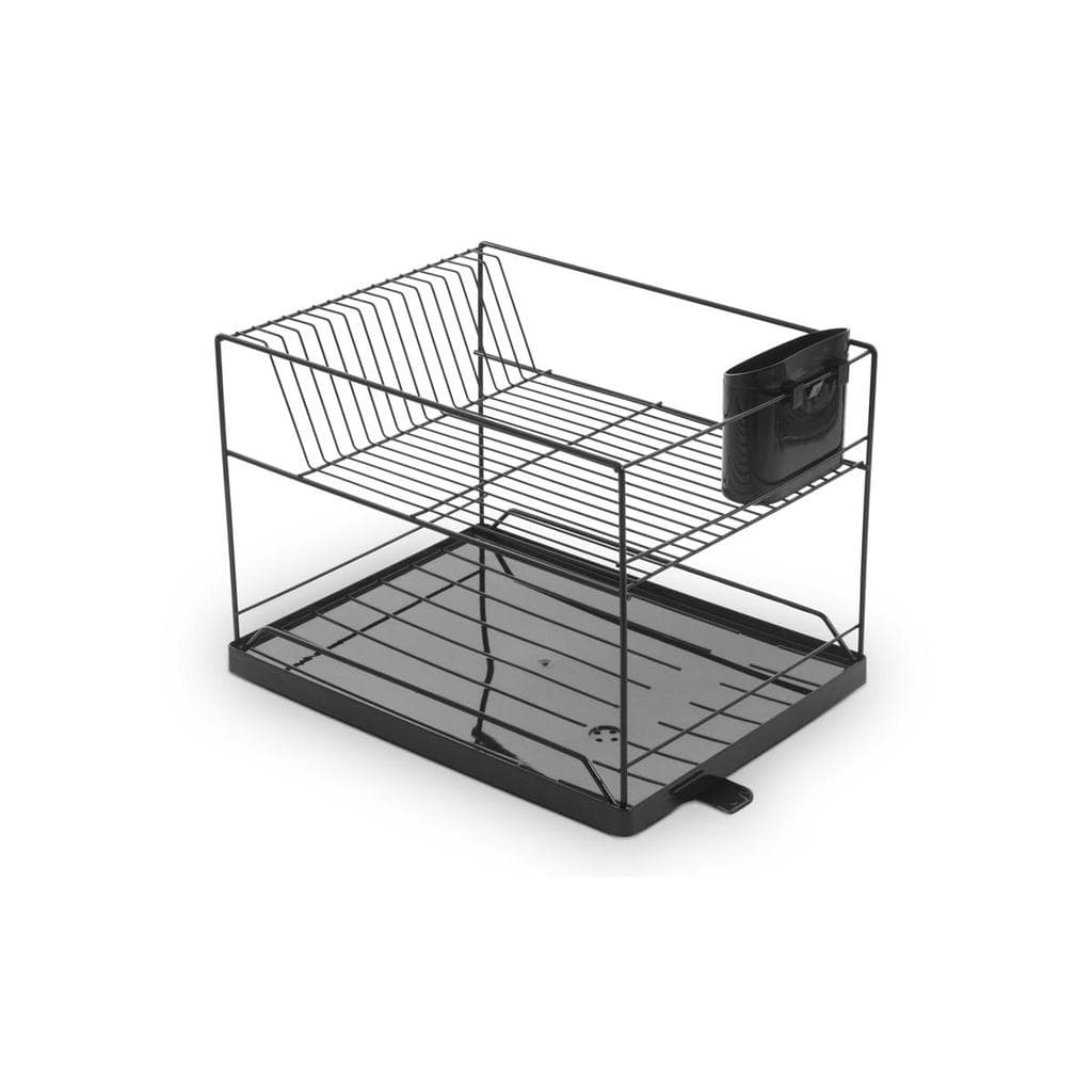 Escorredor de louças duplo Dry preto - Forma