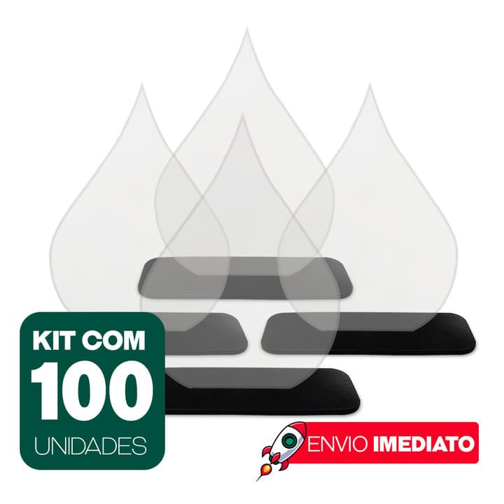 KIT 100 TROFÉUS FORMATO GOTA PS 2MM