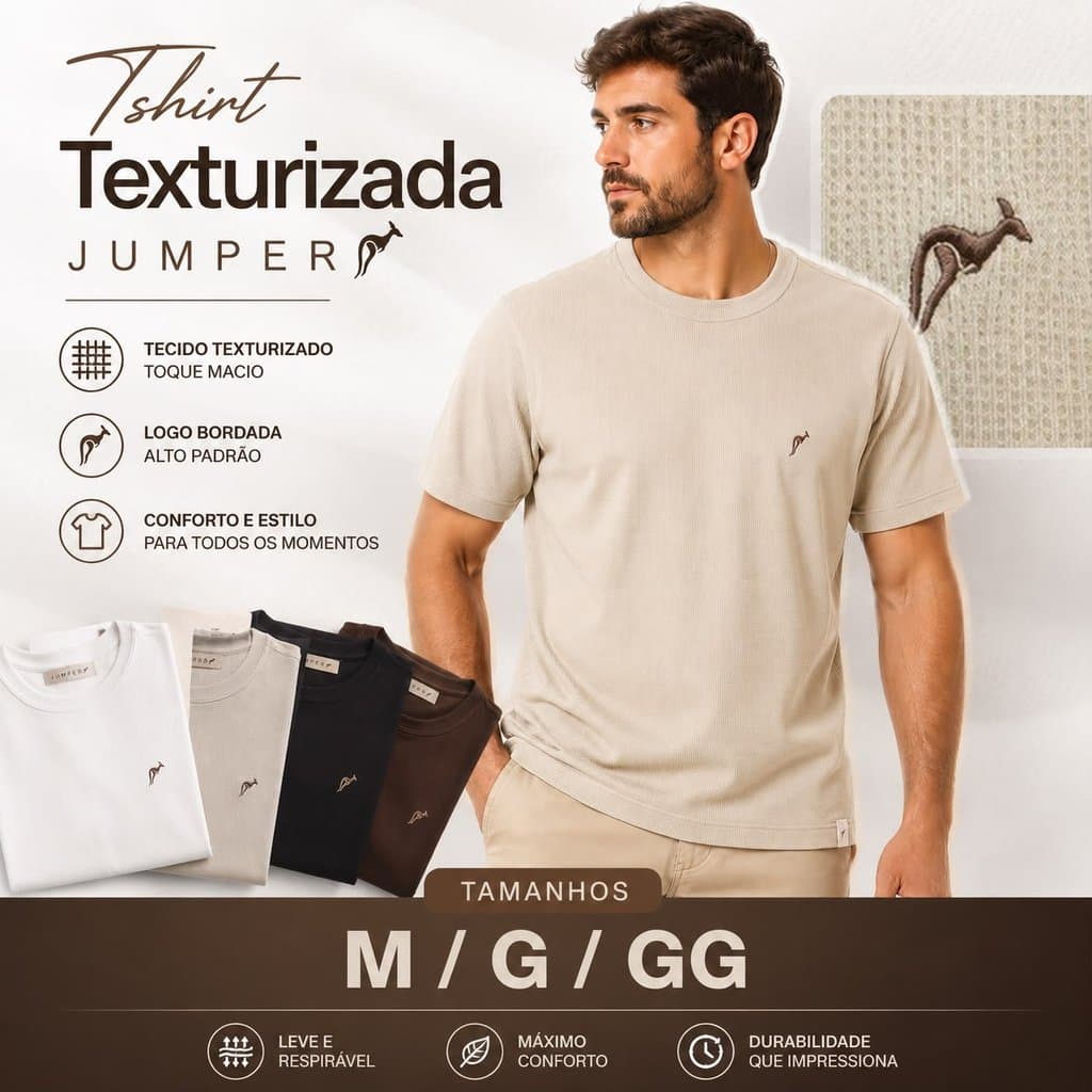 Camisa Tshirt Texturizada - JUMPER