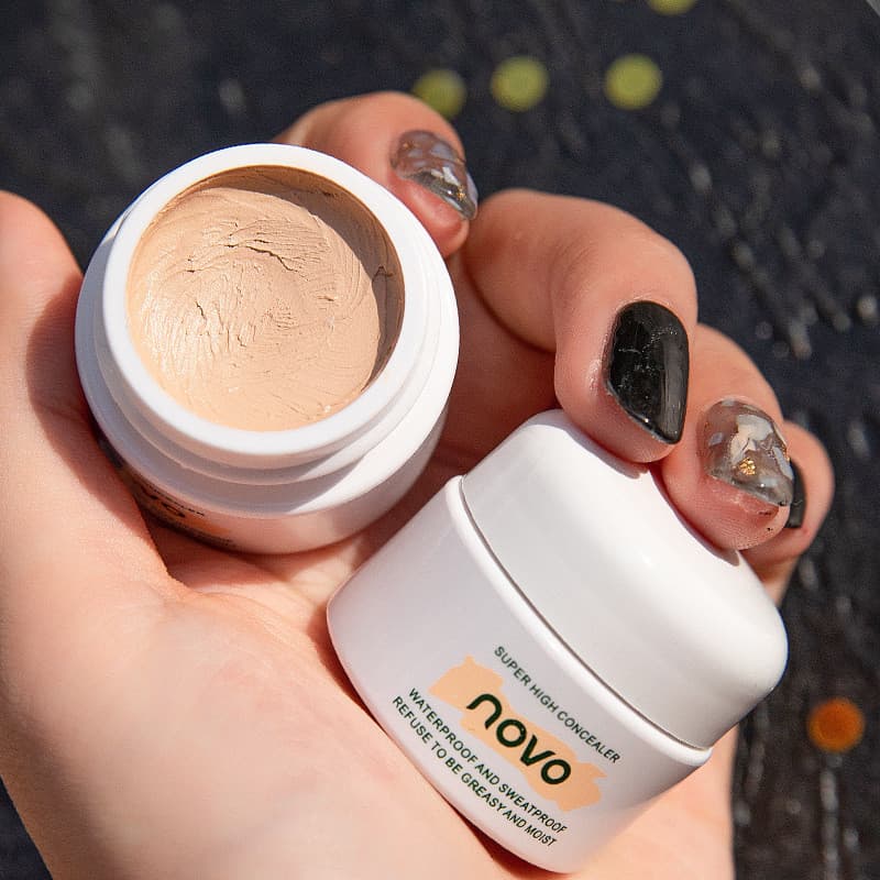 NOVO Corretivo Creme Fundação Cobertura Completa Cremes De Correção Facial Pele Iluminando Cosméticos