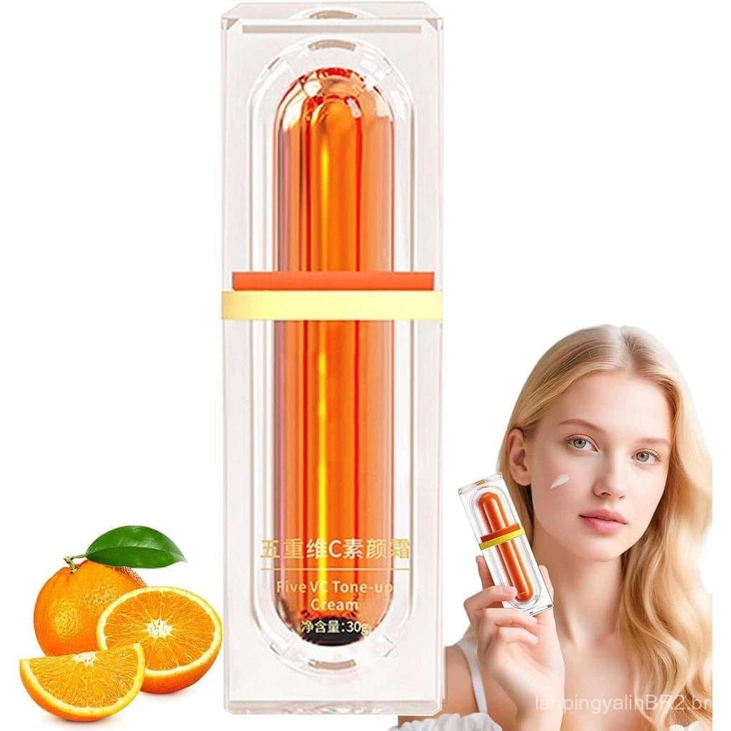 Creme iluminador de vitamina C para cosméticos japoneses, corretivo hidratante e iluminador, creme iluminador de