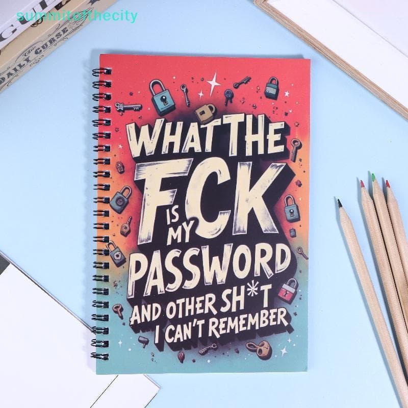 Caderno Divertido Com Senha Em Espiral Para Internet , Sites De Gravação De Login De Computador , Nomes Do Usuário , Sen