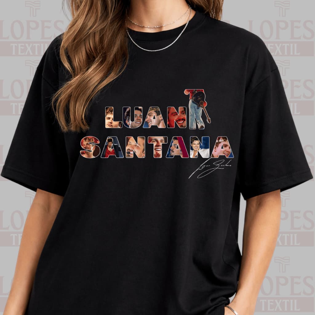 Camiseta Exclusiva Luan Santana Registro Histórico Turnê São Paulo | Do P ao G5 100% ALGODÃO PREMIUM