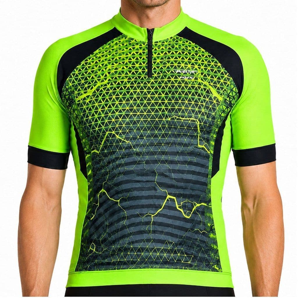 Camisa de Ciclismo Poker Space Preta
