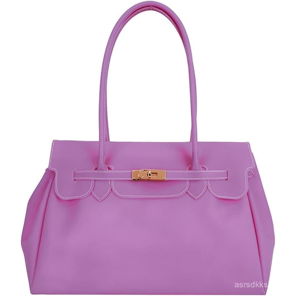 Bolsa de mão retrô Y2K Jelly - Bolsa de PVC feminina, adequada para viagens e deslocamentos, design leve e espaçoso, um