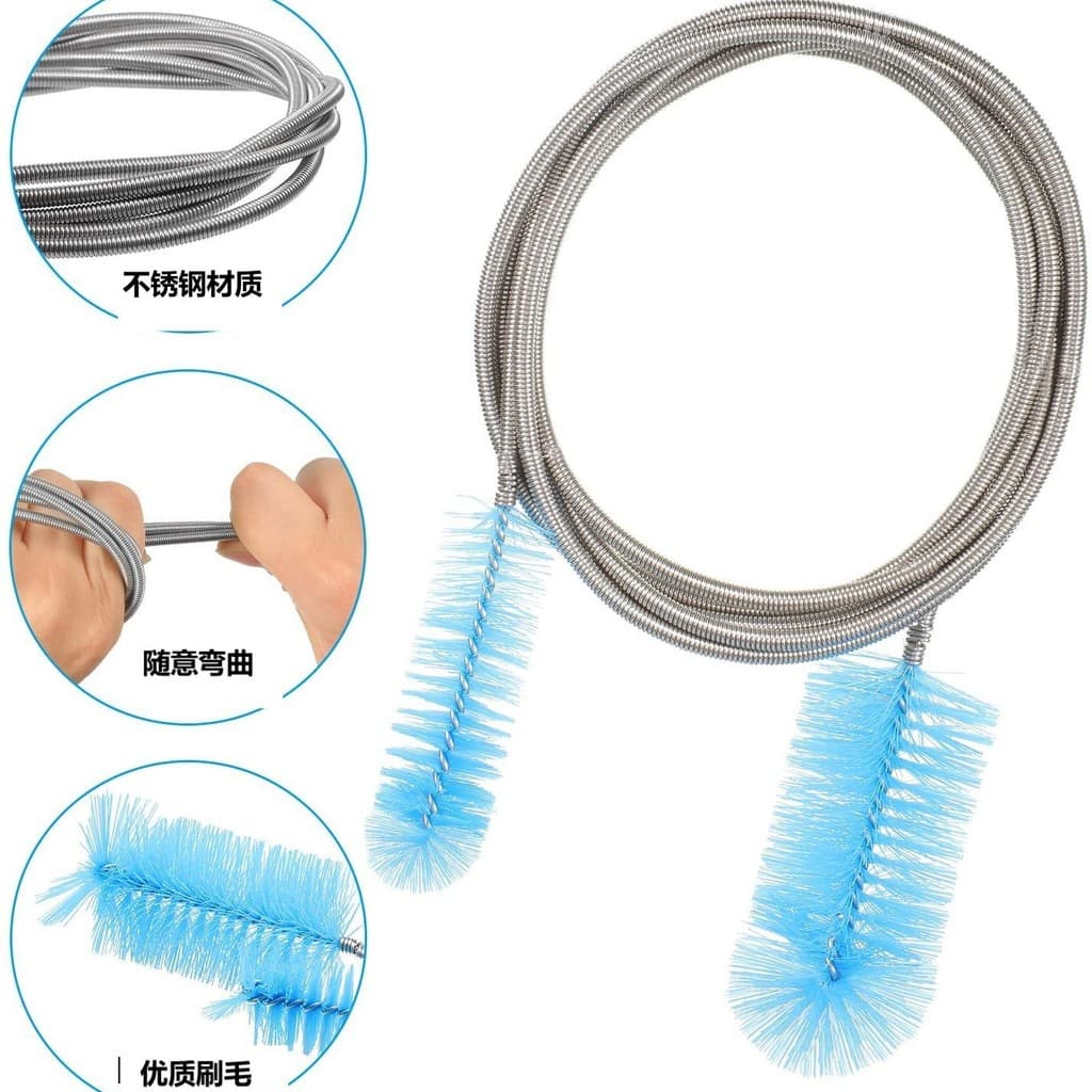 Produto mais vendido do fabricante: Escova de mola, escova de limpeza de tubos em forma de U, escova para canudos, escov