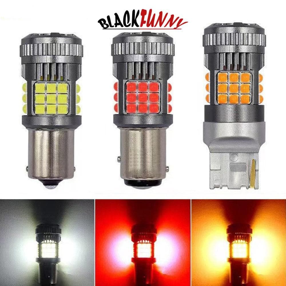 BLACKFUNNY 1156/1157/T20 Carro LED Farol Lâmpadas Luzes De Sinal Freio Volta Lâmpada Correndo Luz Brilhante 3030 36smd P