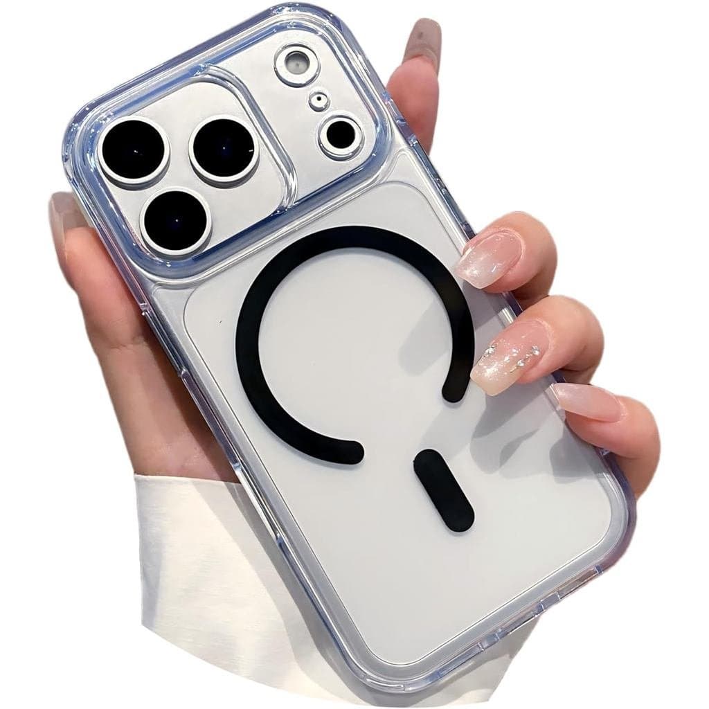 Capa da Série Magnética para 17 Pro, Compatível com Magsafe, PC Rígido Fosco Translúcido Anti-Impressões Digitais, Prote
