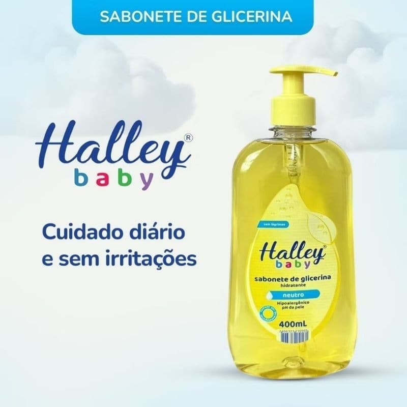 Halley Baby Sabonete de Glicerina Hidratante Neutro 400ml