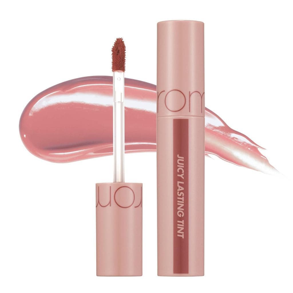 Rom & nd Cor Vibrante de Longa Duração # 23 Nucadamia-K-Beauty Nude Dew Red Brown Lip Dye Efeito de Maquiagem com Brilho
