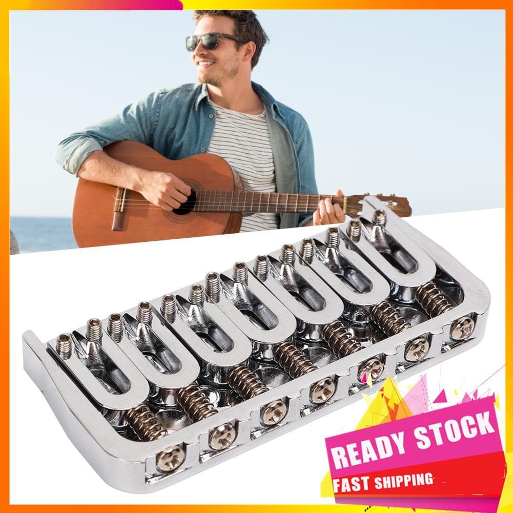 Gfgfgfgg Guitar Bridge 7 Cordas Metal Tailpiece Instrumento Acessório para Baixo Ukulele Guitarras Elétricas
