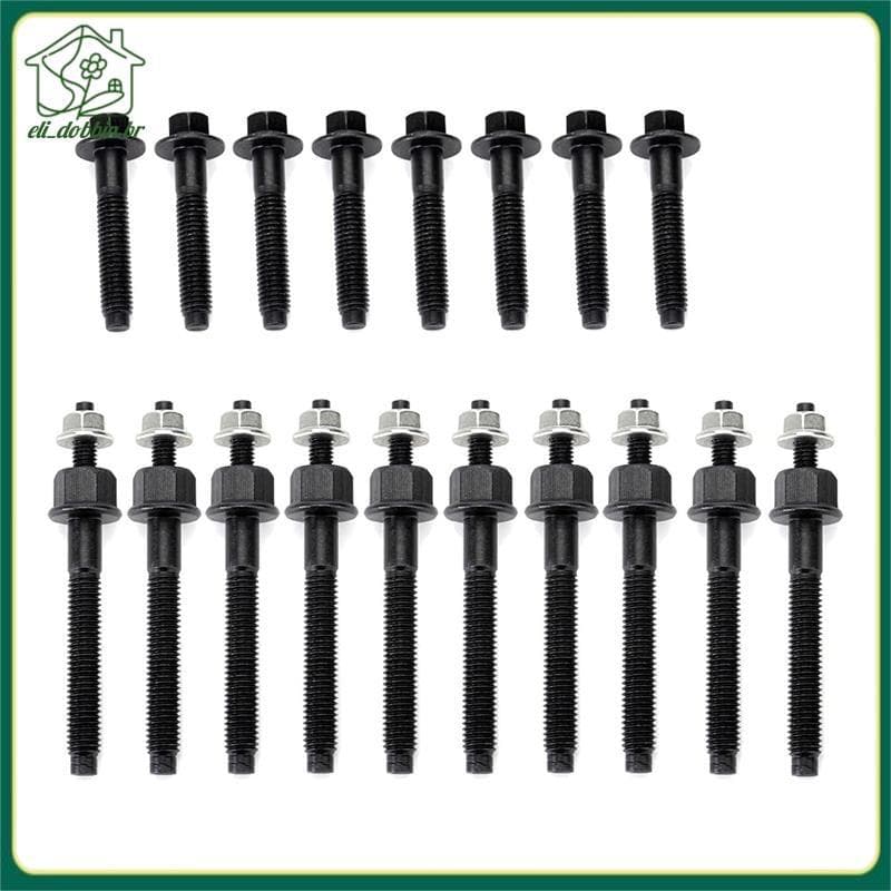 [eli_dobbin.br] Kit De Hardware De Parafusos E Pinos Do Coletor De Escape Para Motores Ram 5.7L V8 2009-2020 Porcas