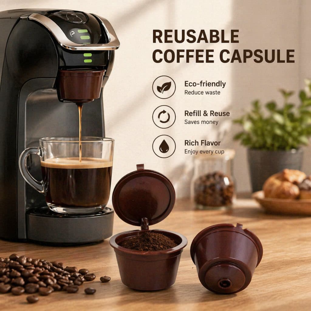 Capsula Reutilizável Copo Filtro Da Cápsula Café Nescafe Recarregáveis 5,4x3,5CM