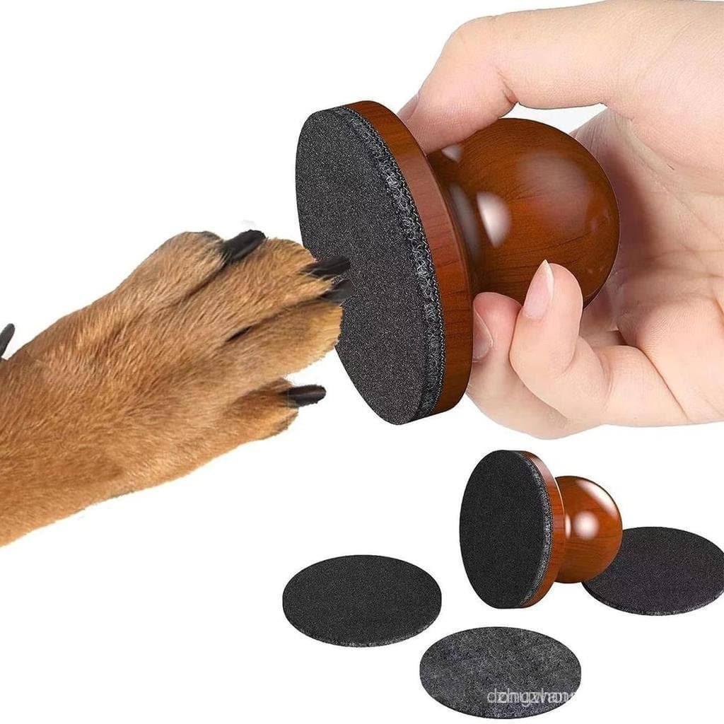 Lixa de Unhas para Cães e Gatos - Cuidado sem Estresse com 3 Lixas Substituíveis, Cabo de Madeira Confortável, Perfeito