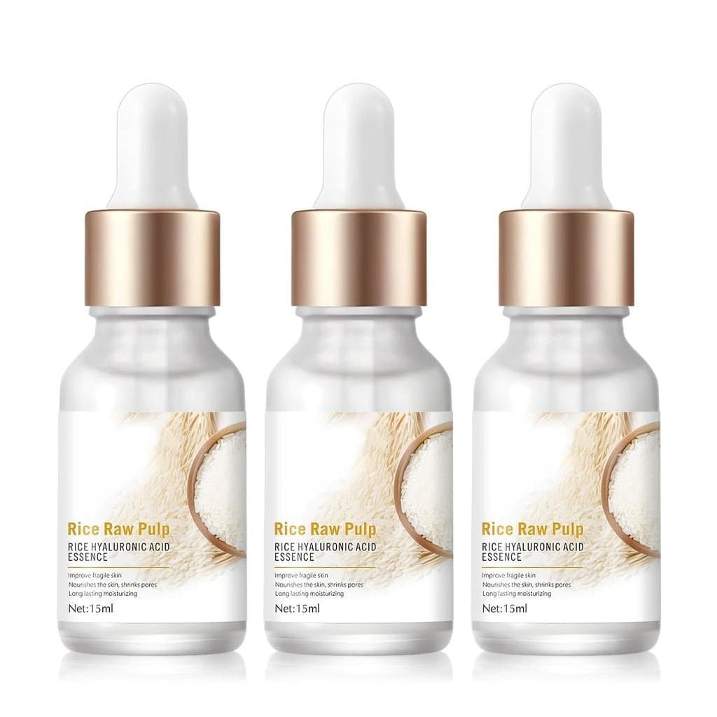 3 Peças de Creme de Arroz Coreano para o Rosto, Creme para Remover Manchas do Rosto, Sérum de Arroz para o Rosto, Sérum