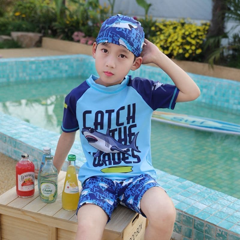 Crianças Menino Maiô Legal Impressão 2 Pçs/Lote 2-10 Anos Verão Board Shorts Meninos Roupa De Banho Praia Surf
