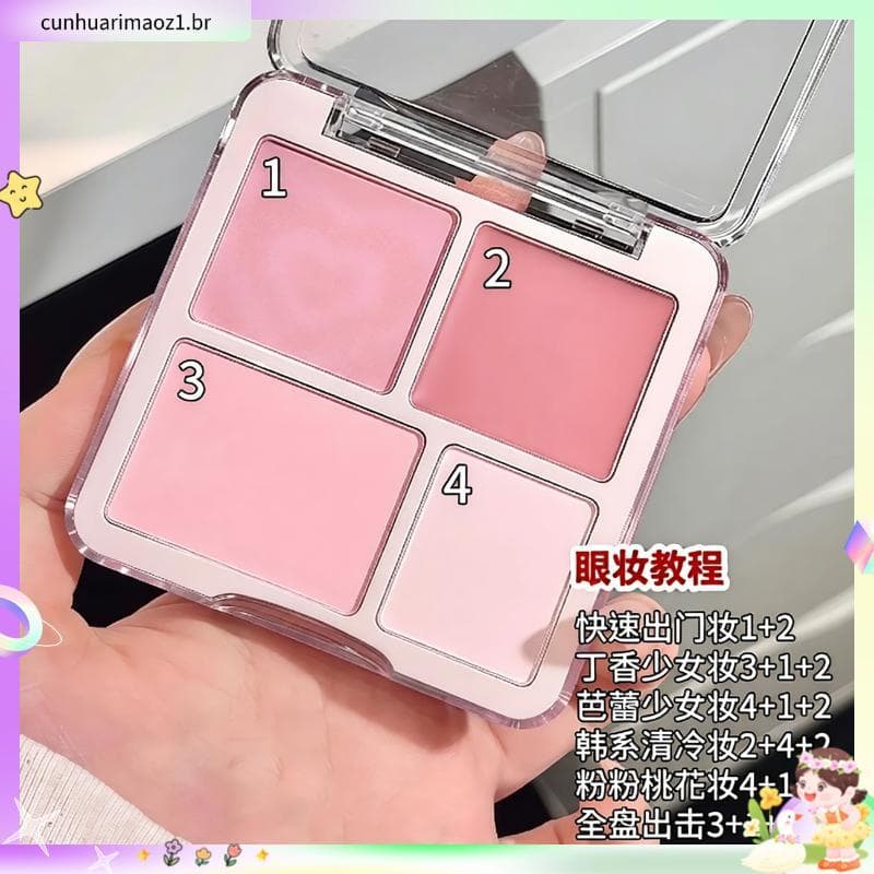 Coleção de 11,30.000 pessoas, maquiador coreano, blush recomendado, quatro cores, disco fosco, expansão integrada, alto