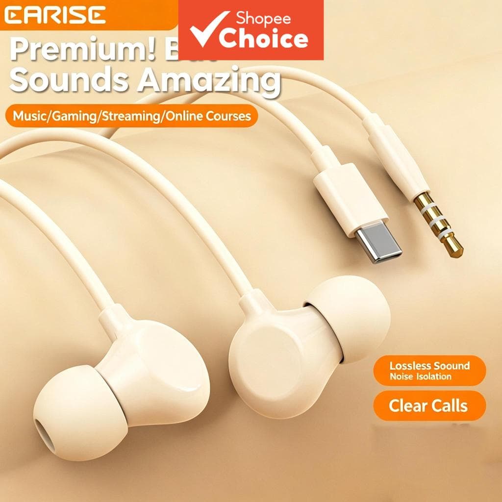 Fones De Ouvido De Silicone Com Fio Tipo C Interface Confortáveis Intra-Auriculares Para Dormir Longa Duração Sem Cancel