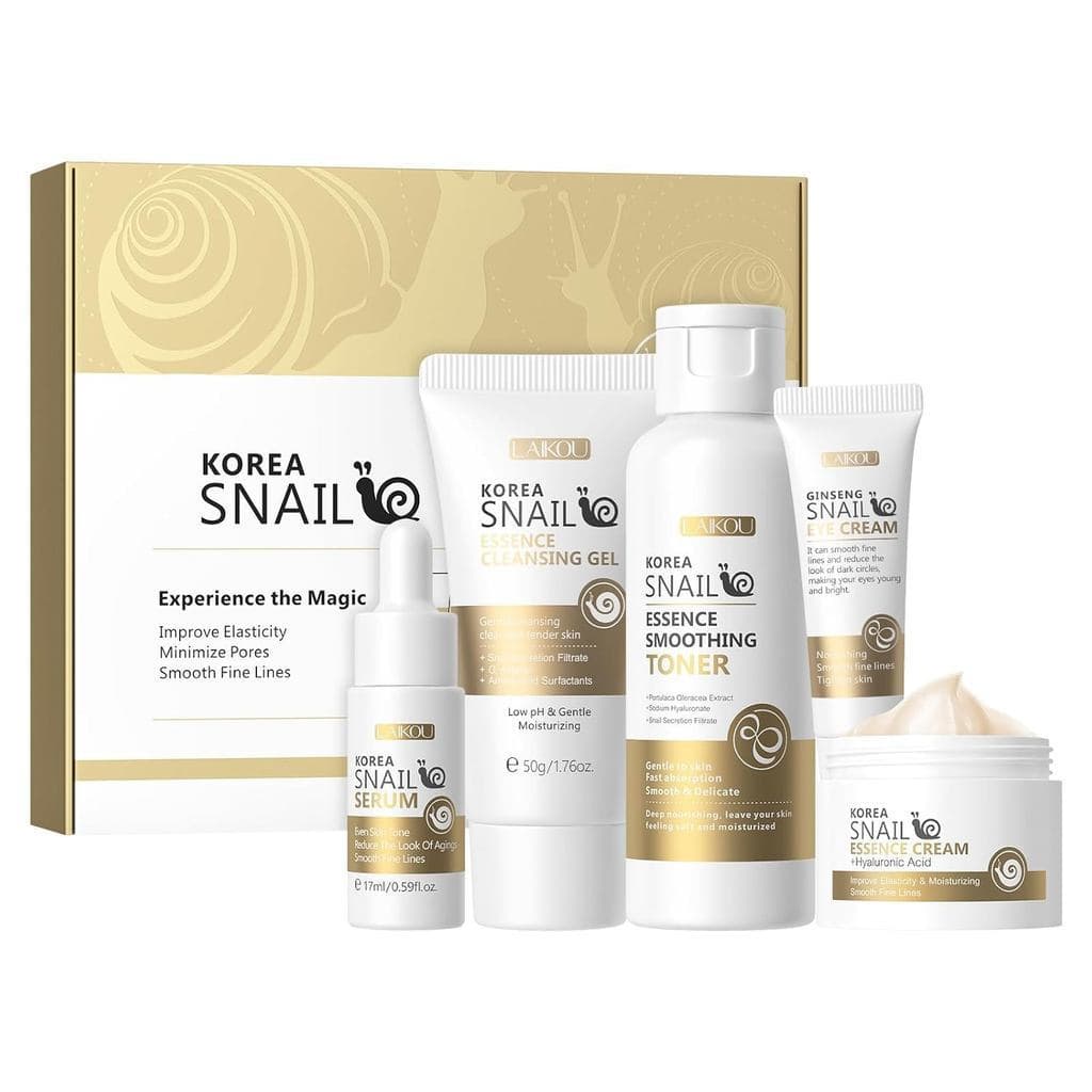 Produtos de Cuidados com a Pele Coreanos LAIKOU, Conjunto de Cuidados com a Pele, Gel de Limpeza de Ginseng e Extrato de
