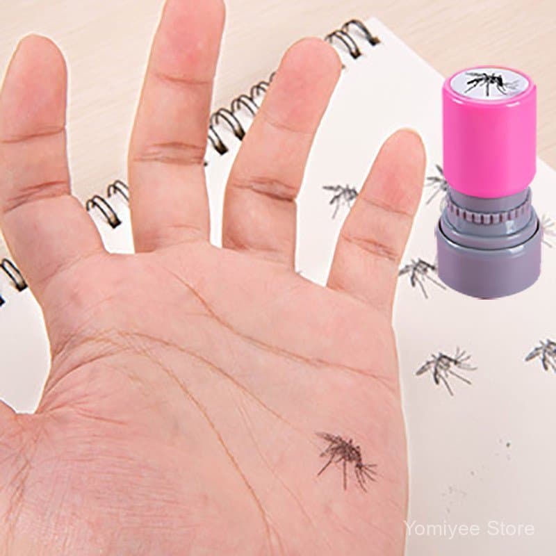 Carimbo de mosquito engraçado e divertido para brincadeiras, carimbo de inseto animal, carimbo de impacto.