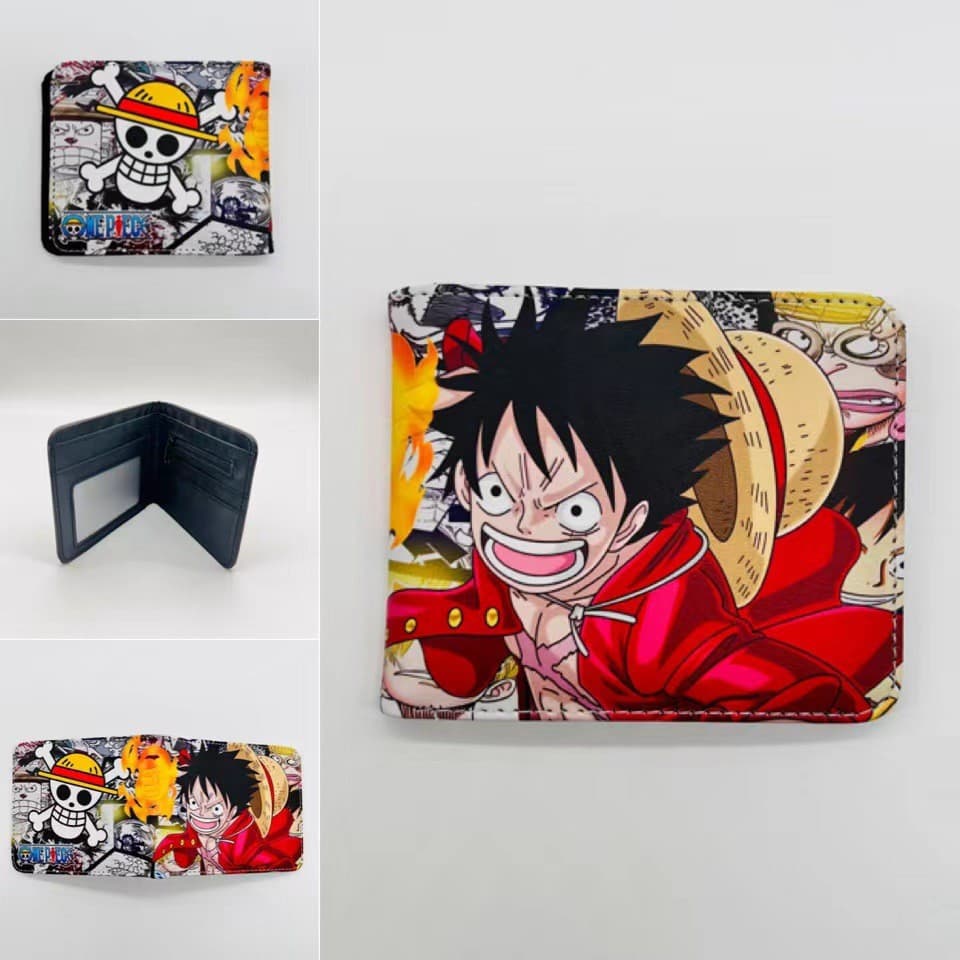 WY9H Coin Purse PU Carteira One Piece Novo Estilo Nicar Luffy Zoro Ace Carteira