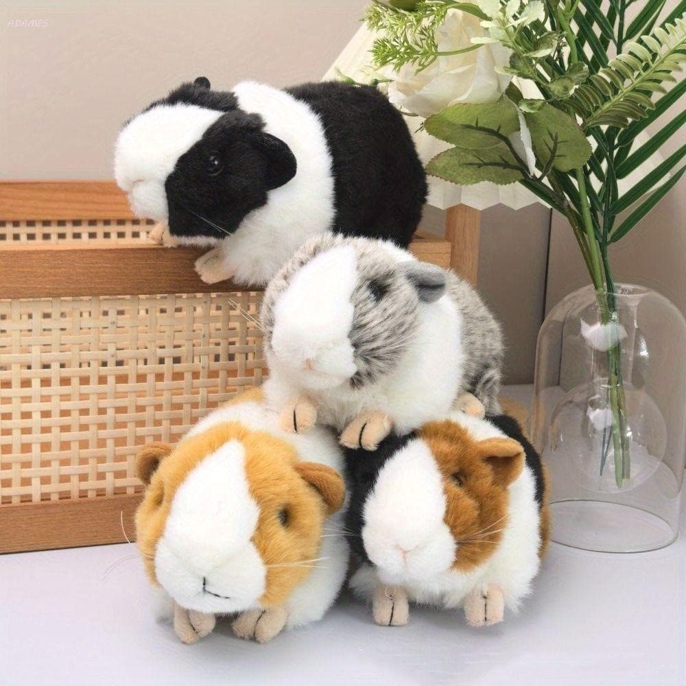ADAMES Cobaia Recheado , Bichos De Pelúcia Simulação Bonecos De Rato , Bonecas Fofas Boneca De Hamster Fofa De 18cm
