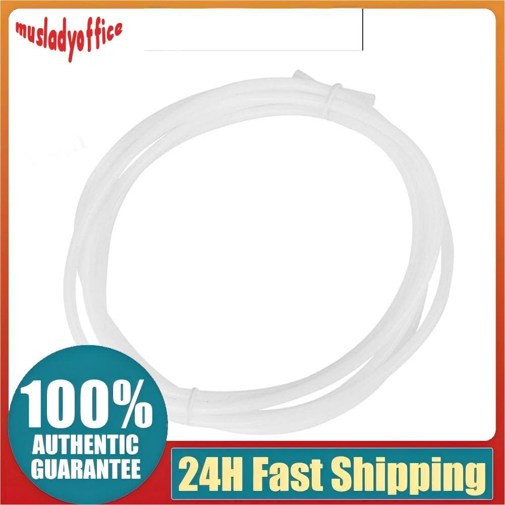 musladyoffice-BR PTFE Tubo Bowden Branco Tubo 1.75 Filamento 2.0mm 4.0mm OD Impressoras 3D (1.5M)