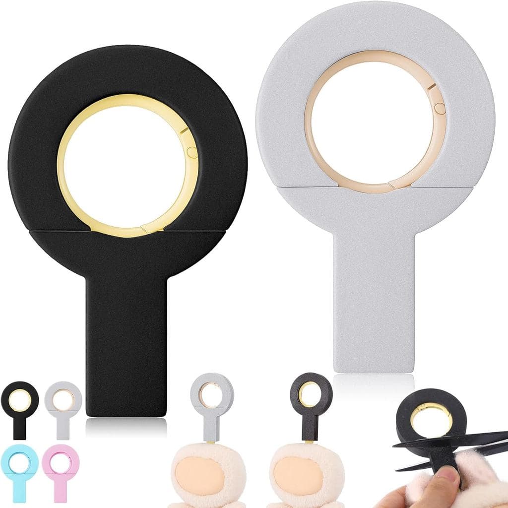 Simgoing 2 Peças Protetores de Chaveiro para Bonecas, Protetor Anti-Queda com Parafusos, Acessórios de Chaveiro de 33mm