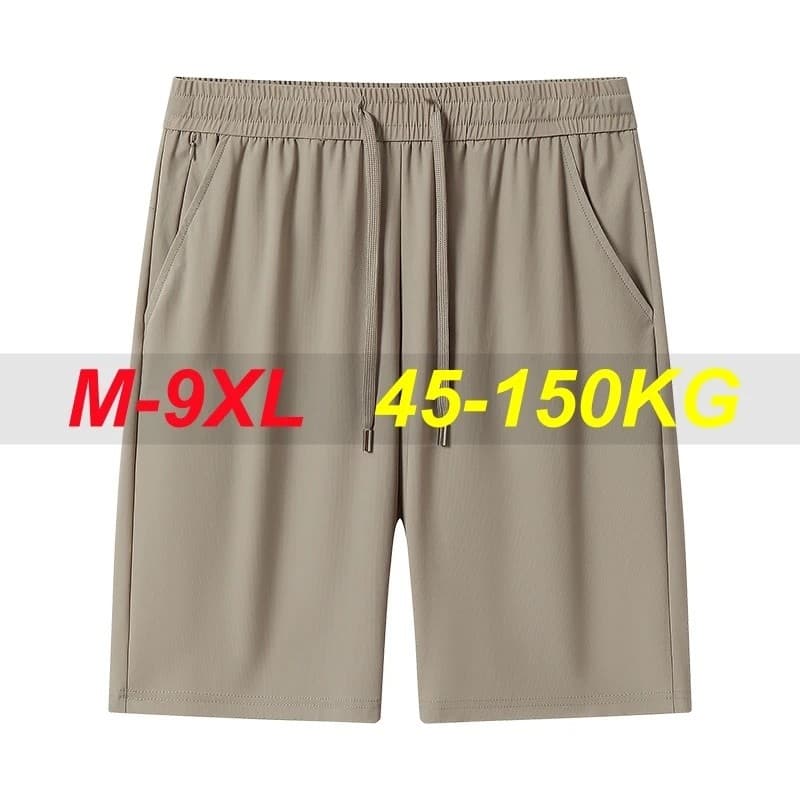Shorts Esportivos Masculinos Plus Size para Treino de Verão, Secagem Rápida