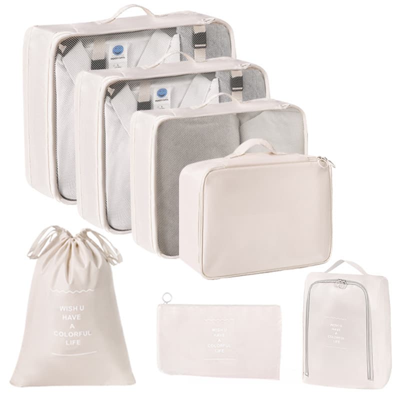 Conjunto de armazenamento de classificação de roupas multifuncionais para viagem