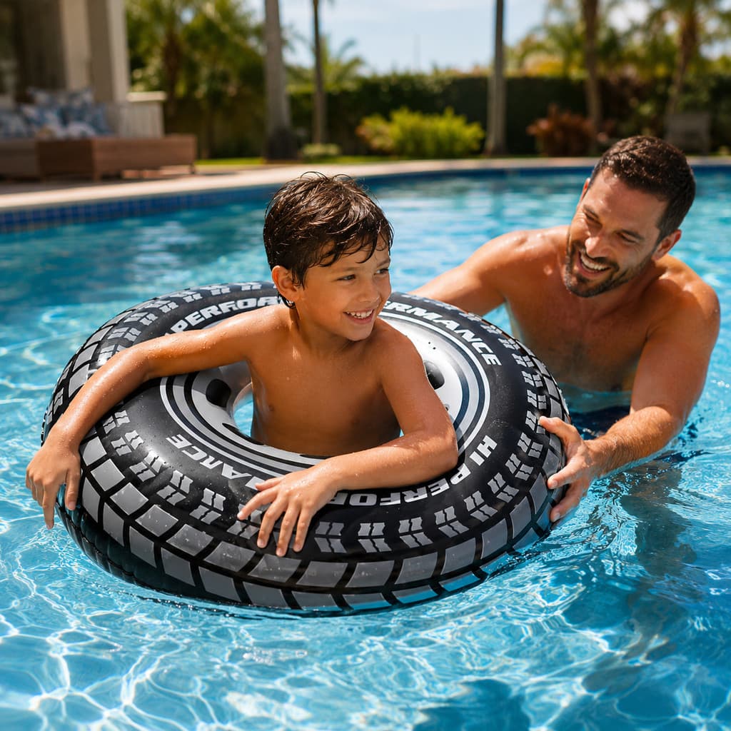 Boia Inflável Pneu Gigante Piscina Praia 3 Tamanhos Inflavel